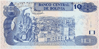 10 Bolivian bolivianos (Reverse)