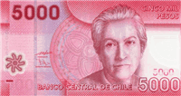 5000 Chilean pesos (Obverse)