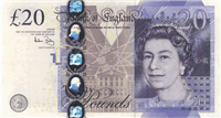 20 Pounds sterling (Obverse)