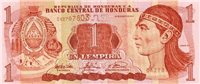 1 Honduran lempira (Obverse)