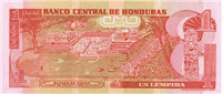 1 Honduran lempira (Reverse)