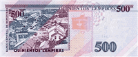 500 Honduran lempiras (Reverse)