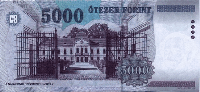 5000 Hungarian forint (Reverse)