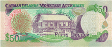 50 Cayman Islands dollars (Reverse)