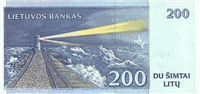 200 Lithuanian litai (Reverse)