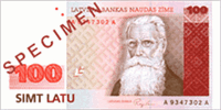 100 Latvian lati (Obverse)