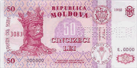 50 Moldovan lei (Obverse)