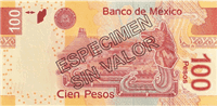100 Mexican peso (Reverse)