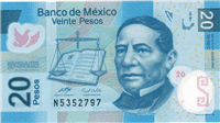 20 Mexican peso (Obverse)