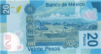 20 Mexican peso (Reverse)