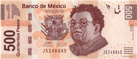 500 Mexican peso (Obverse)