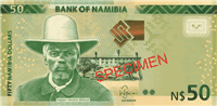 50 Namibian dollars (Obverse)