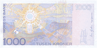 1000 Norwegian kroner (Reverse)