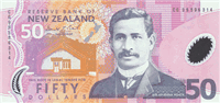 50 New Zealand dollar (Obverse)