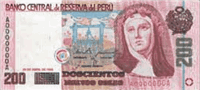 200 Peruvian Nuevos Soles (Obverse)