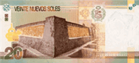 20 Peruvian Nuevos Soles (Reverse)