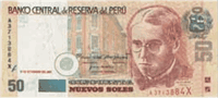 50 Peruvian Nuevos Soles (Obverse)