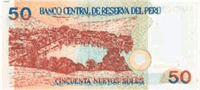 50 Peruvian Nuevos Soles (Reverse)