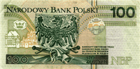 100 Polish złoty (Reverse)