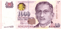 1000 Singapore dollar (Obverse)
