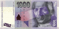 1000 Slovak korunas (Obverse)