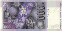 1000 Slovak korunas (Reverse)