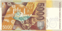 5000 Slovak korunas (Reverse)