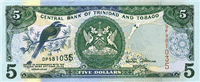 5 Trinidad and Tobago dollar (Obverse)