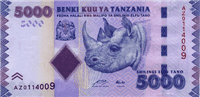 5000 Tanzanian Shillings (Obverse)