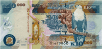 10000 Zambian kwacha (Obverse)