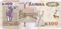 100 Zambian kwacha (Reverse)