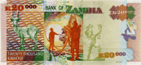 20000 Zambian kwacha (Reverse)