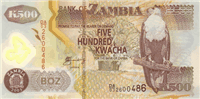 500 Zambian kwacha (Obverse)